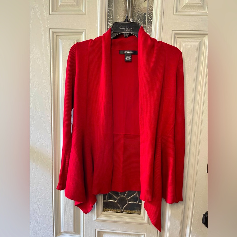 Women’s 89th & Madison Red Cardigan